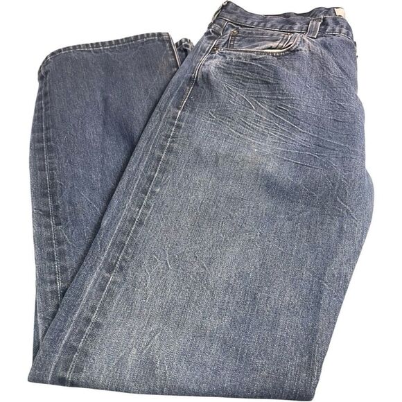 Vintage Levi's 501 Blue Straight Leg Jeans - Picture 3 of 9